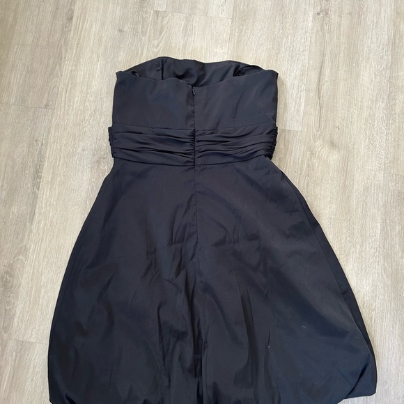 White House Black Market Black Ruched bubble Dress for Cocktail - Picture 2 of 3